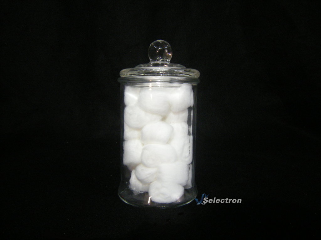 Medium Container with Cotton Balls (item 47) Disposable / Single Use
