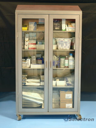 Cabinet with Glass Doors