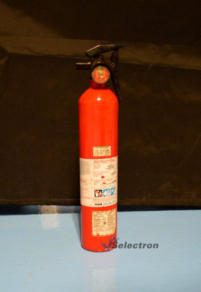 Small Extinguisher with Black Handle