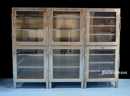 Stainless Steel Cabinets with Magnetic Doors